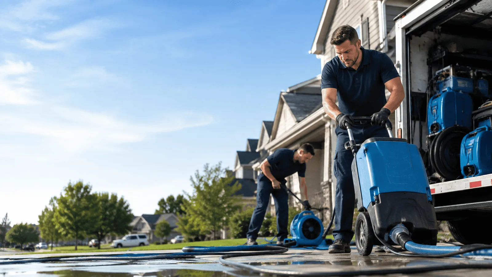 Structural Drying being performed in Clayton Lake, ME